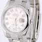 JUNE 2014 Rolex DateJust Concentric Silver Blue Arabic 36mm 116200 Watch BOX