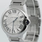 Cartier Ballon Bleu SILVER GUILLOCHE Stainless Roman 42mm 3765 W69012Z4 Watch
