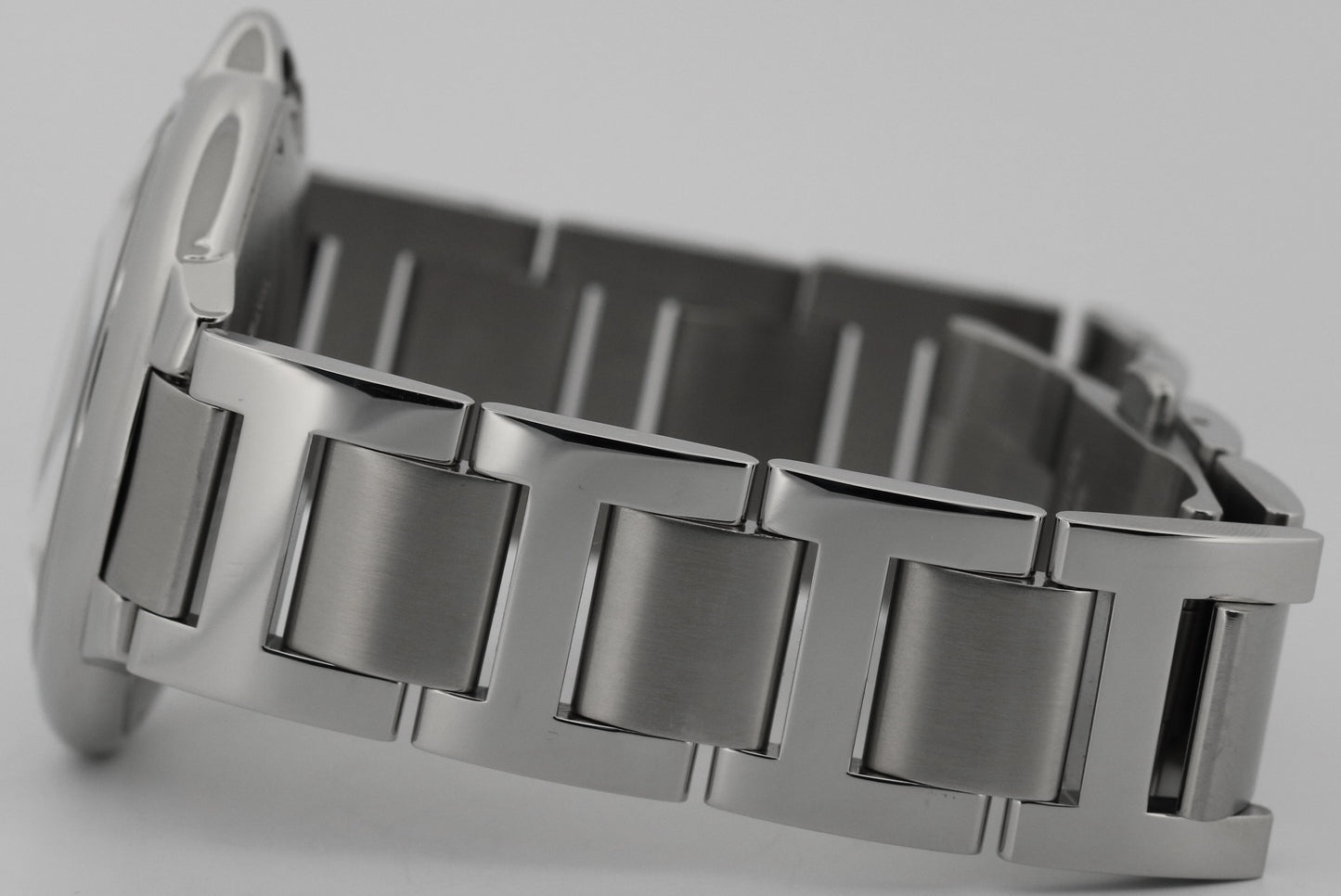 Cartier Ballon Bleu SILVER GUILLOCHE Stainless Roman 42mm 3765 W69012Z4 Watch