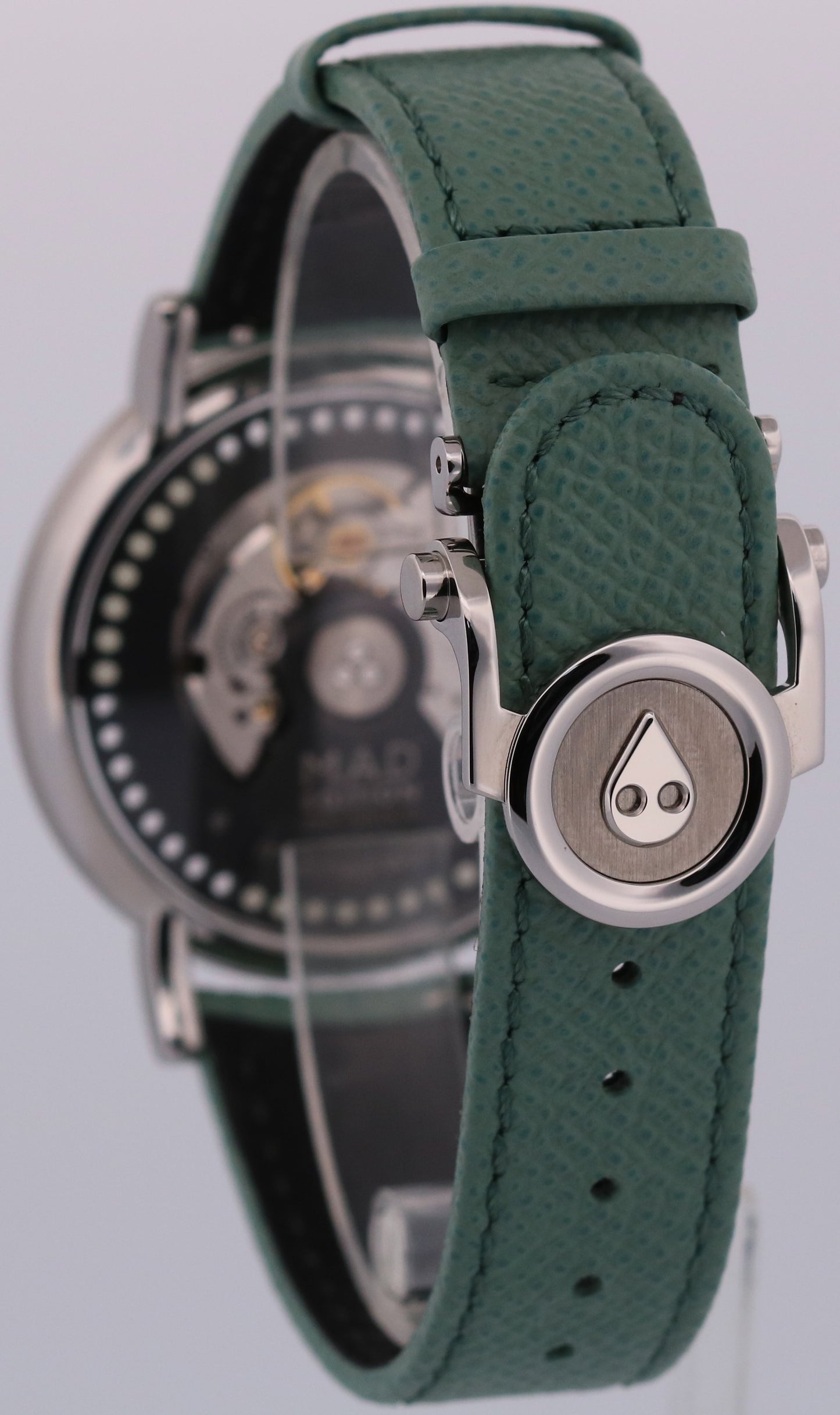 PAPERS MB&F M.A.D.2 GREEN Stainless Steel Automatic Leather 42mm Watch BOX