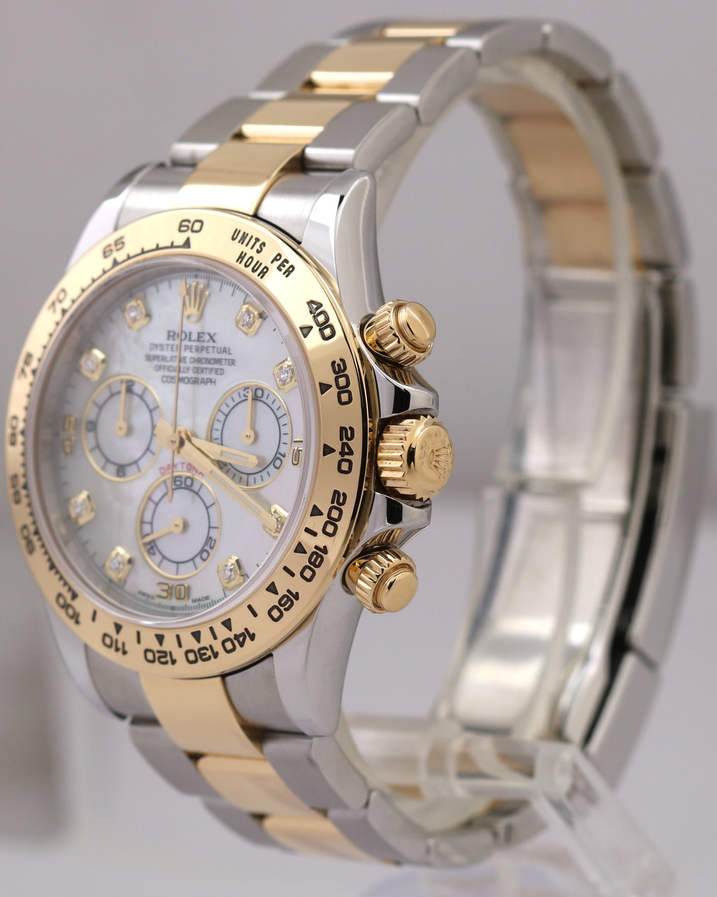 2022 Rolex Daytona FACTORY MOP DIAMOND 18K Yellow Gold Stainless 116503 Watch