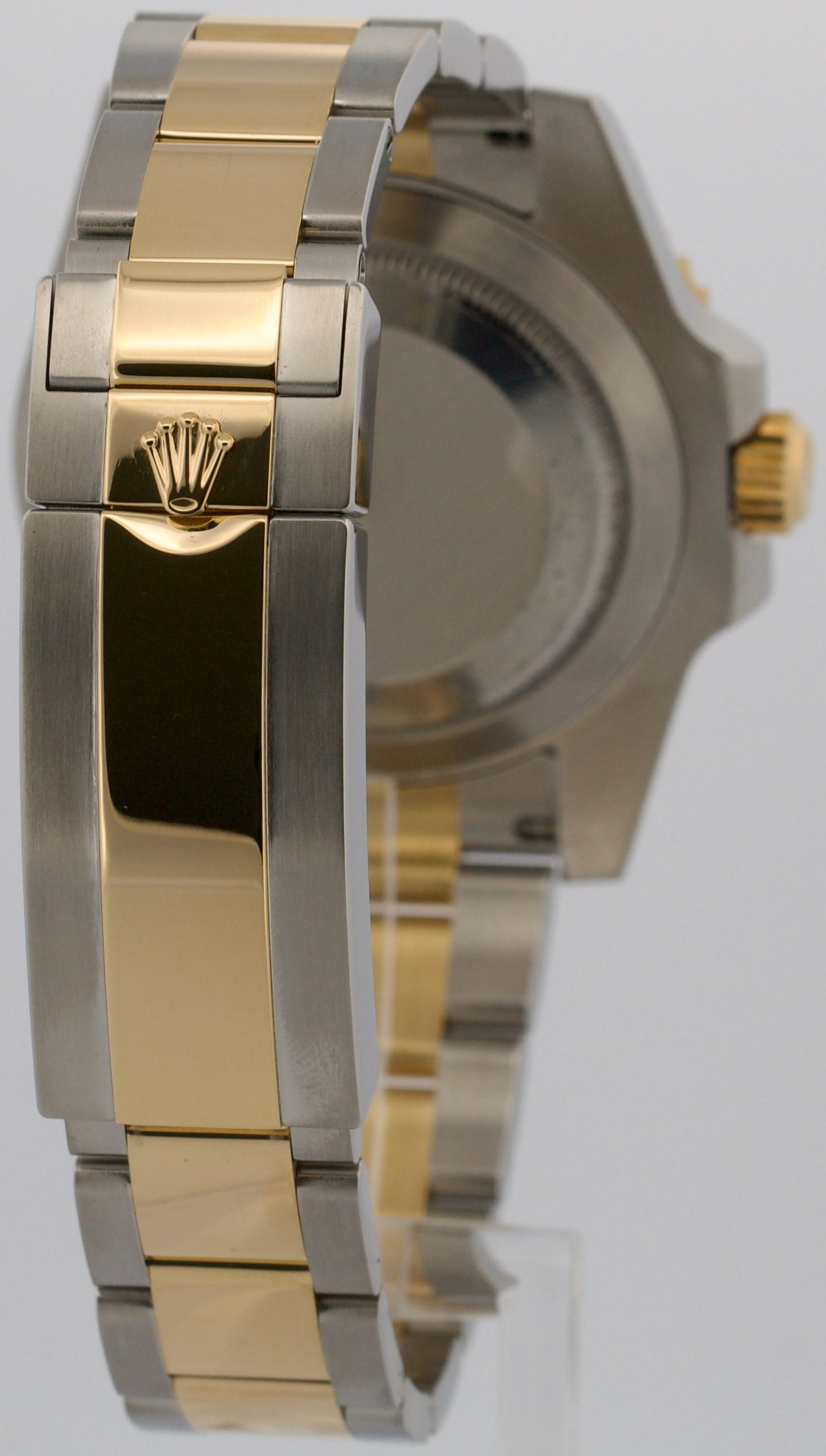 Rolex Submariner Date 18K Yellow Gold Steel BLACK Ceramic 40mm 116613 LN Watch