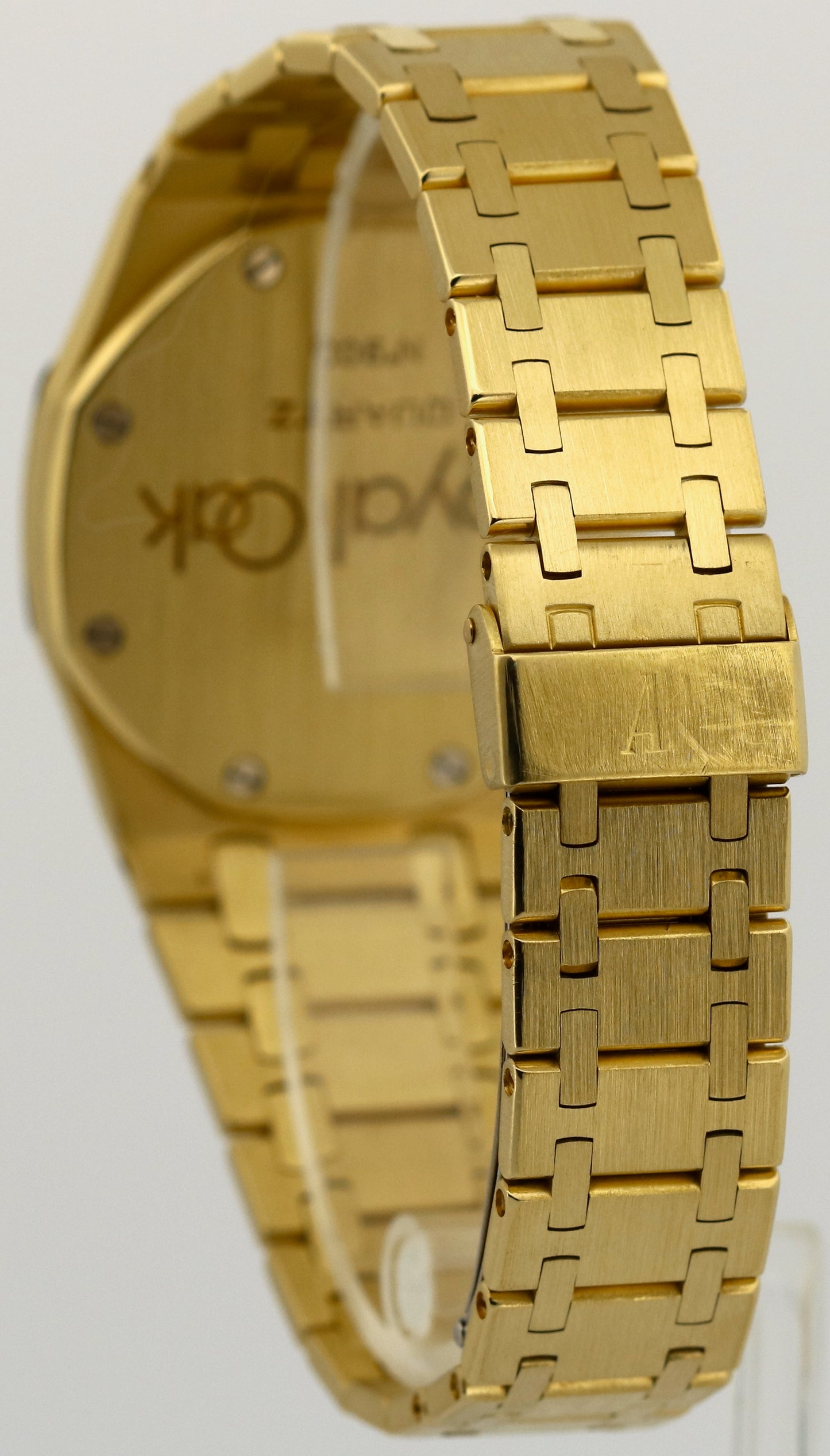 Audemars Piguet Royal Oak FACTORY CHAMPAGNE DIAMOND 18K Yellow Gold Quartz 35mm