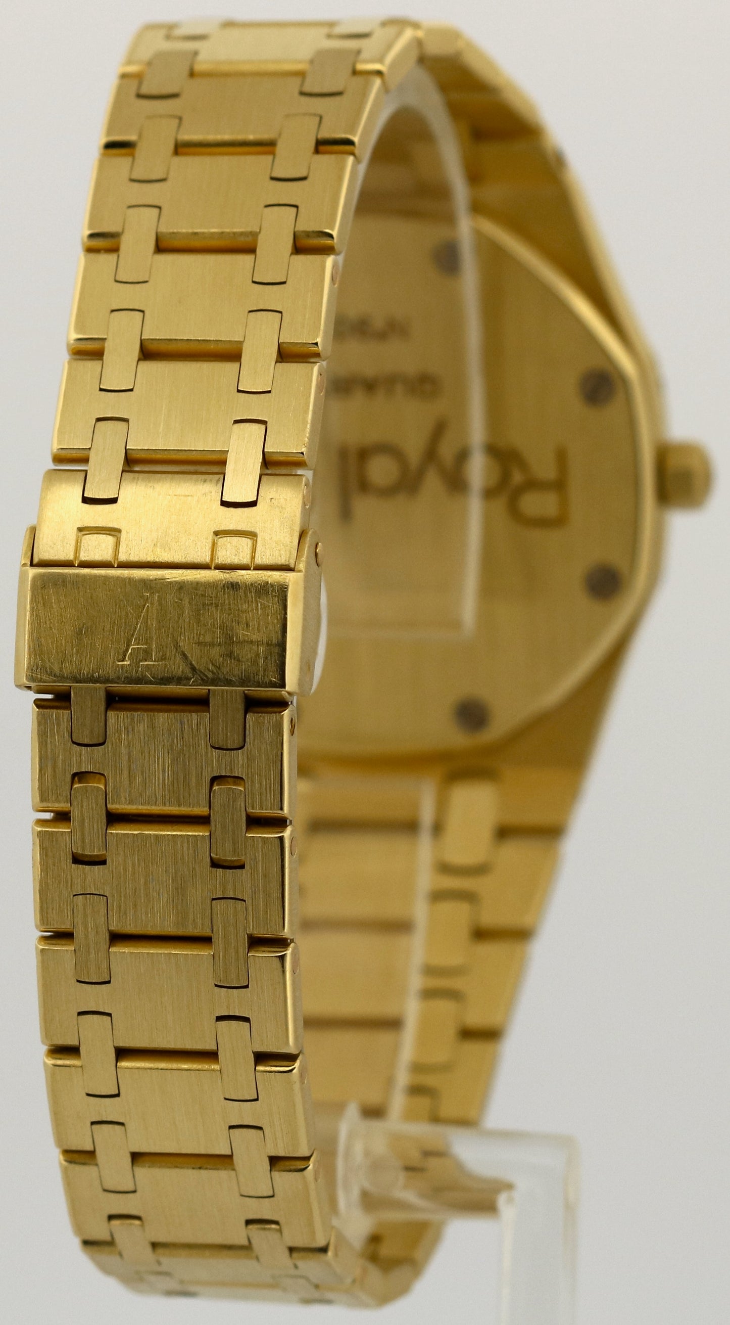 Audemars Piguet Royal Oak FACTORY CHAMPAGNE DIAMOND 18K Yellow Gold Quartz 35mm