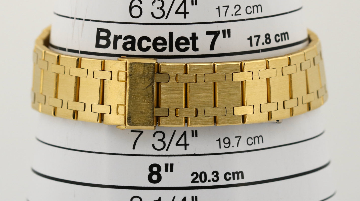 Audemars Piguet Royal Oak FACTORY CHAMPAGNE DIAMOND 18K Yellow Gold Quartz 35mm