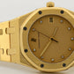 Audemars Piguet Royal Oak FACTORY CHAMPAGNE DIAMOND 18K Yellow Gold Quartz 35mm