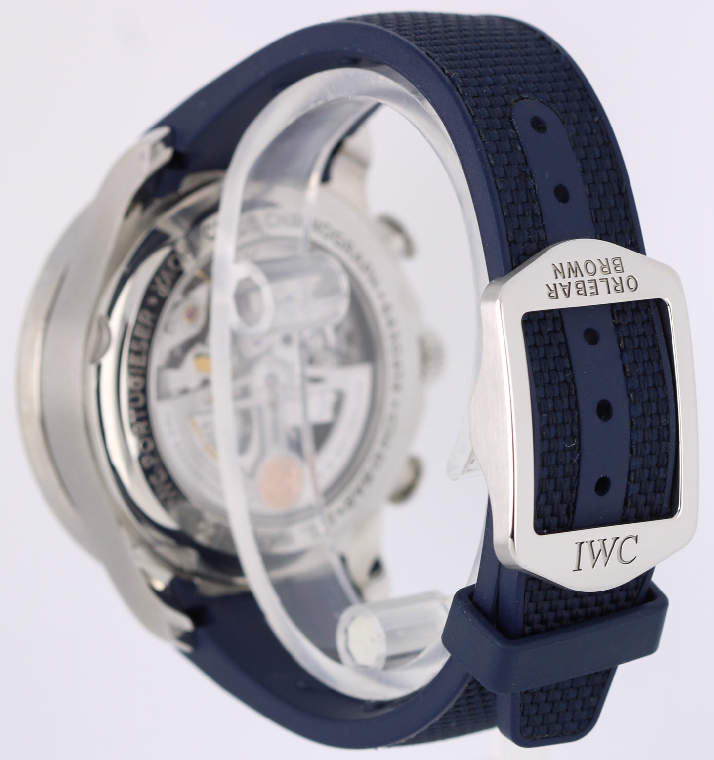 IWC Portugieser Yacht Club Chronograph PAPERS Silver Arabic 45mm IW390702 Watch