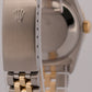 Rolex DateJust Midsize BLACK DIAMOND BEZEL 18K Gold Steel JUBILEE 31mm 68273