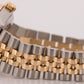 Rolex DateJust Midsize BLACK DIAMOND BEZEL 18K Gold Steel JUBILEE 31mm 68273