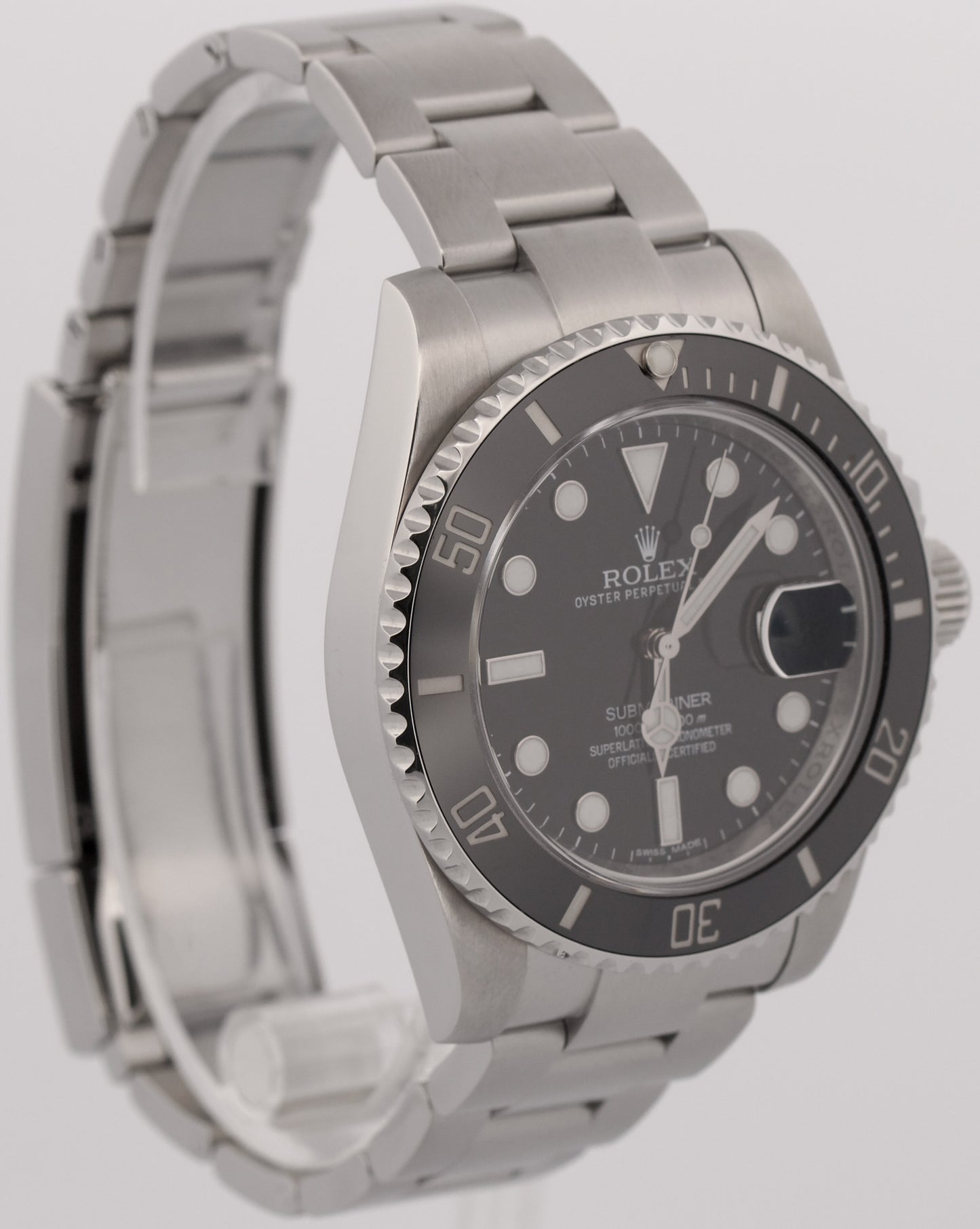 Rolex Submariner Date BLACK Stainless Steel 40mm Oyster 116610 LN Watch