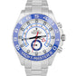 Rolex Yacht-Master II 44mm BLUE HANDS Stainless White Automatic 116680 Watch