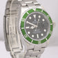 MINT PAPERS Rolex Submariner Date KERMIT Green Stainless Watch 16610 LV BOX