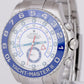 Rolex Yacht-Master II 44mm BLUE HANDS Stainless White Automatic 116680 Watch