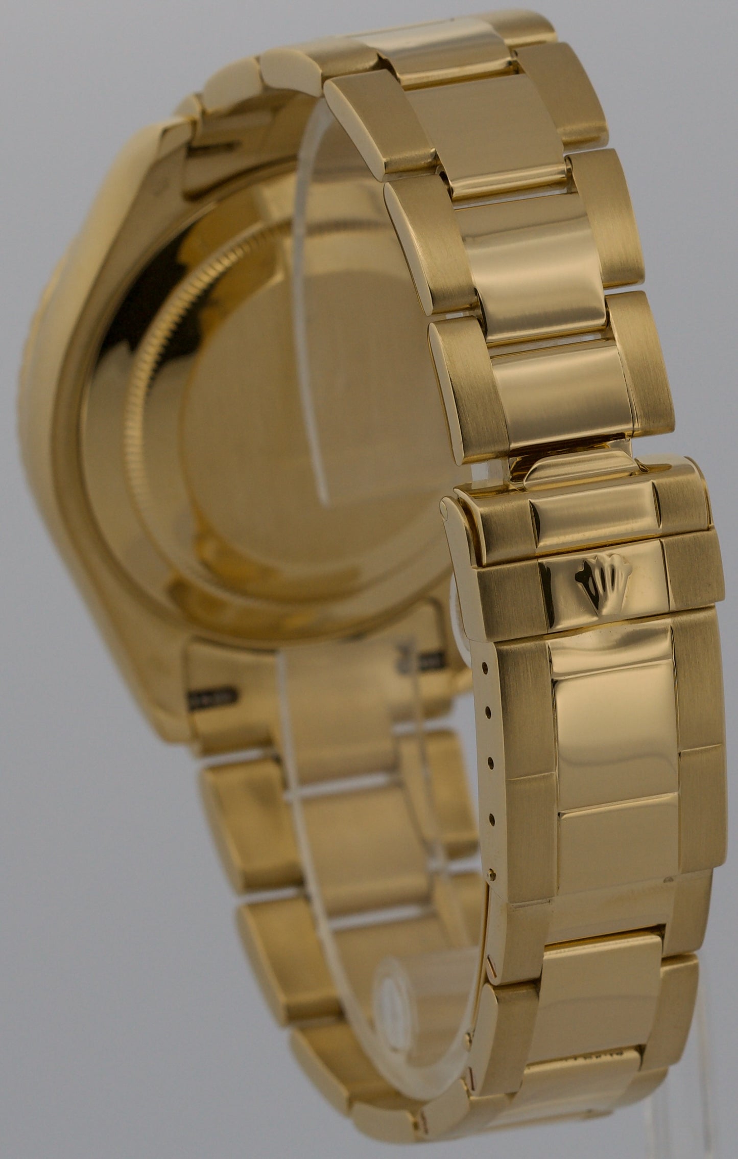 Rolex Yacht-Master 40mm CHAMPAGNE 18K Yellow Gold NO-HOLES Automatic Watch 16628