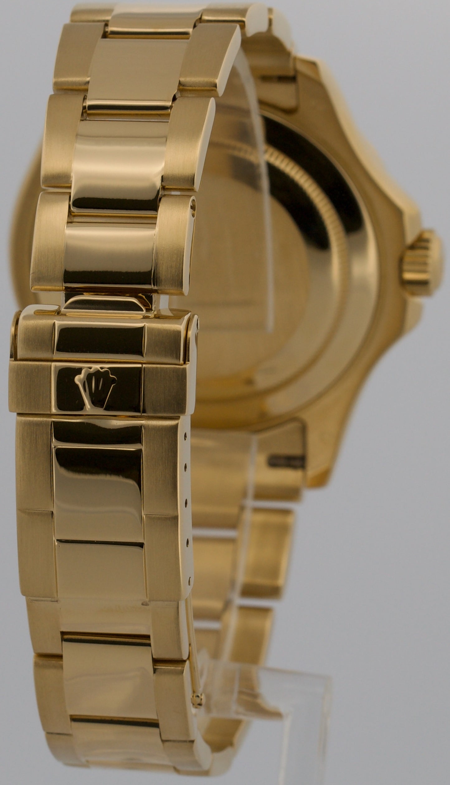 Rolex Yacht-Master 40mm CHAMPAGNE 18K Yellow Gold NO-HOLES Automatic Watch 16628