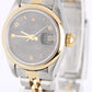 Rolex Datejust Two-Tone 18k Yellow Gold Steel Black Jubilee 26mm 69163 Watch