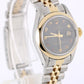 Rolex Datejust Two-Tone 18k Yellow Gold Steel Black Jubilee 26mm 69163 Watch