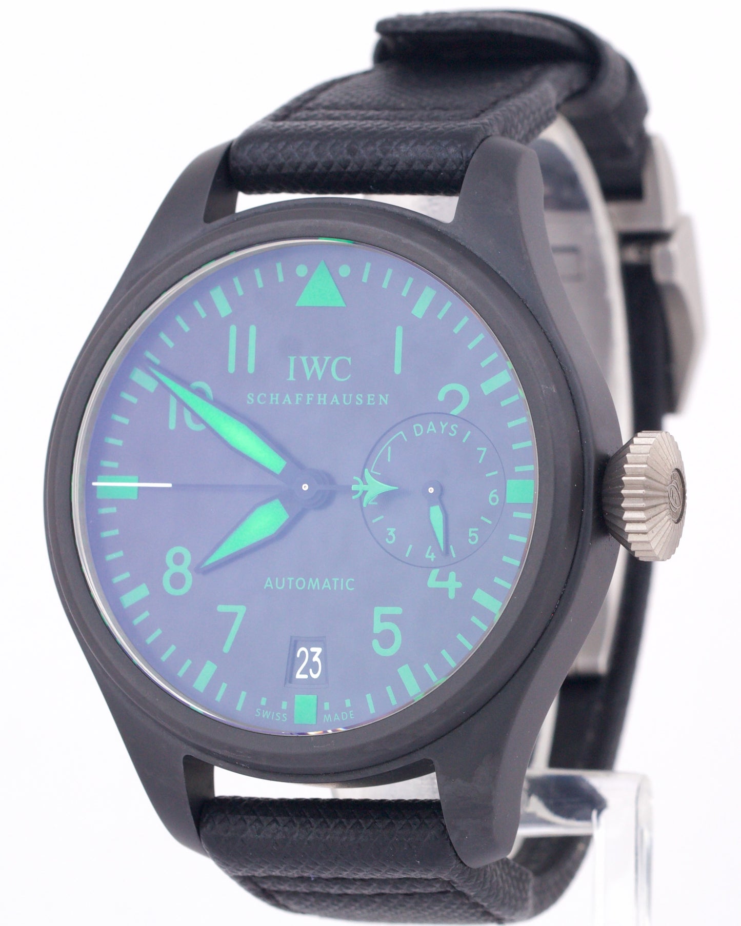 IWC Big Pilot TOP GUN Boutique Edition 48mm GREEN Black Ceramic Date IW501903