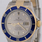 Rolex Submariner Date 40mm SILVER SERTI DIAMOND Blue 18K NO-HOLES Steel 16613
