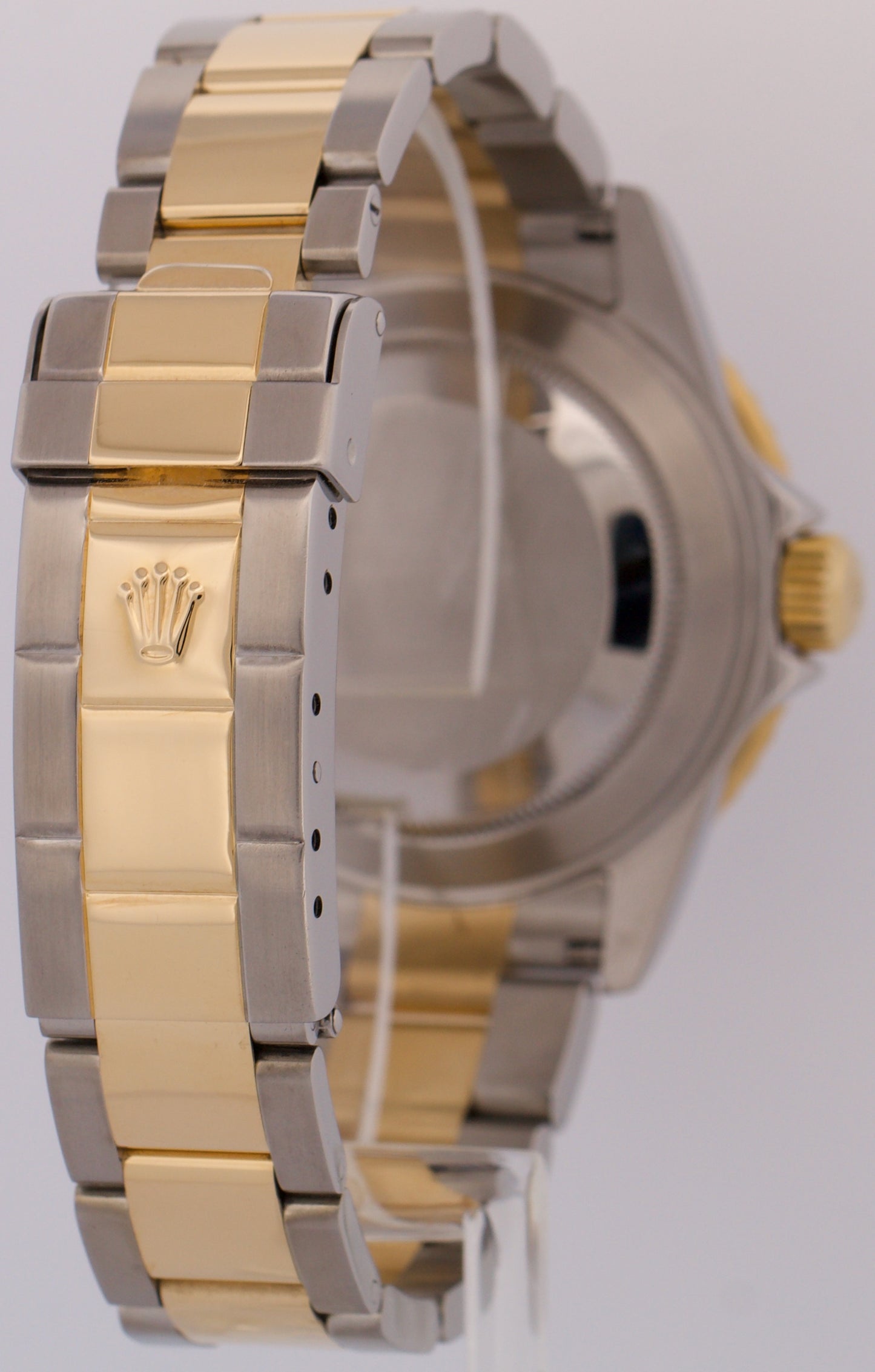 Rolex Submariner Date 40mm SILVER SERTI DIAMOND Blue 18K NO-HOLES Steel 16613
