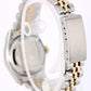 Rolex Datejust Two-Tone 18k Yellow Gold Steel Black Jubilee 26mm 69163 Watch