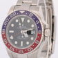 PAPERS Rolex GMT-Master II PEPSI Black 18K White Gold Watch 116719 BLRO BOX