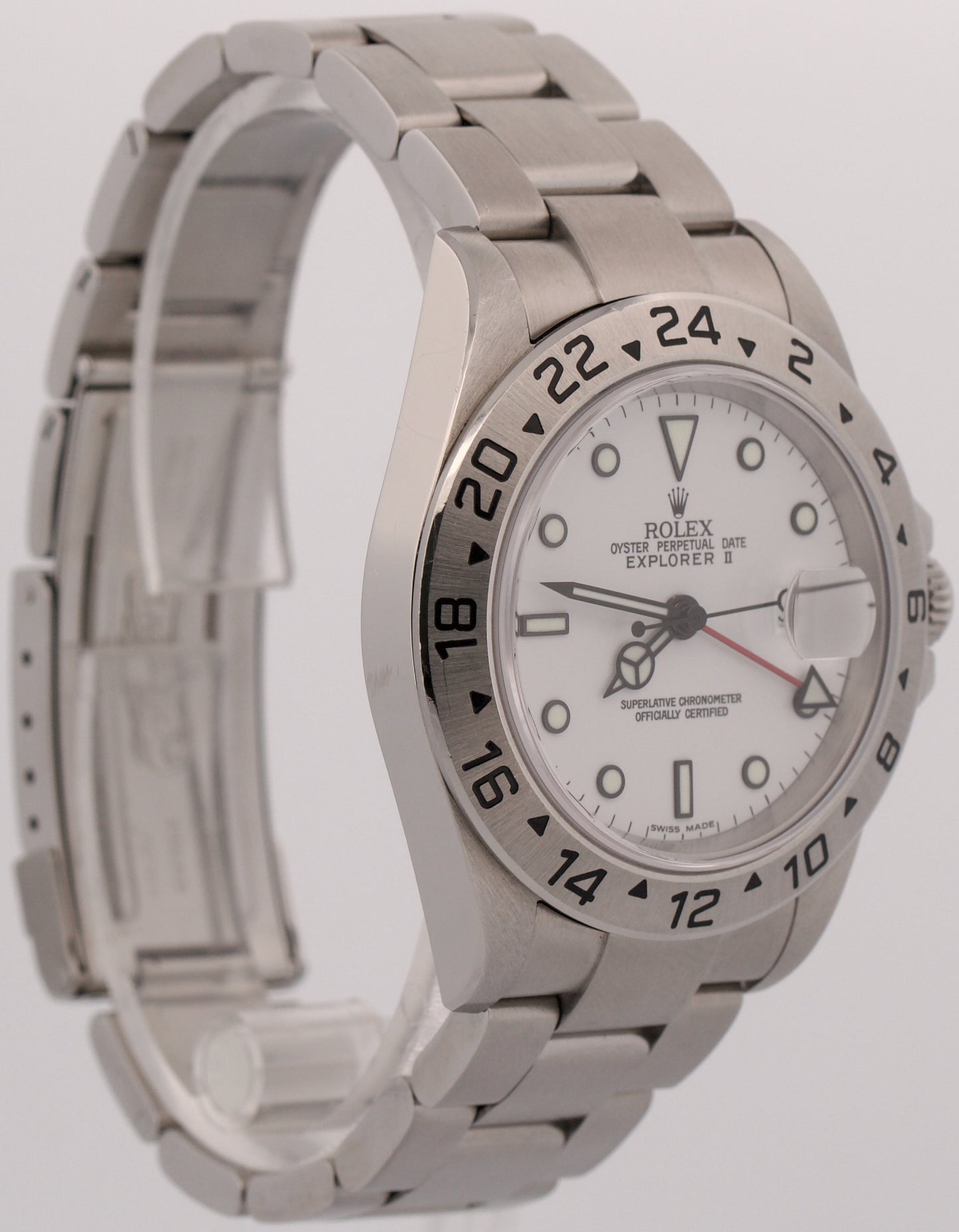 2019 RSC PAPERS Rolex Explorer II POLAR White 40mm NO-HOLES Steel 16570 BOX