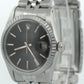Rolex DateJust 36mm BLACK TAPESTRY Steel Engine Turned JUBILEE Watch 16030