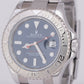 MINT 2018 Rolex Yacht-Master BLUE Platinum 40mm Stainless Steel Watch 116622