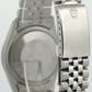 Rolex DateJust 36mm BLACK TAPESTRY Steel Engine Turned JUBILEE Watch 16030