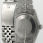 Rolex DateJust 36mm BLACK TAPESTRY Steel Engine Turned JUBILEE Watch 16030