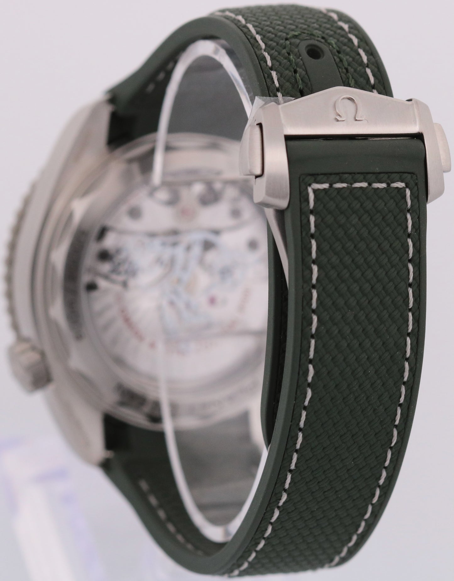 NEW PAPERS Omega Seamaster Planet Ocean 600M Steel GREEN 215.32.44.21.06.001 BOX