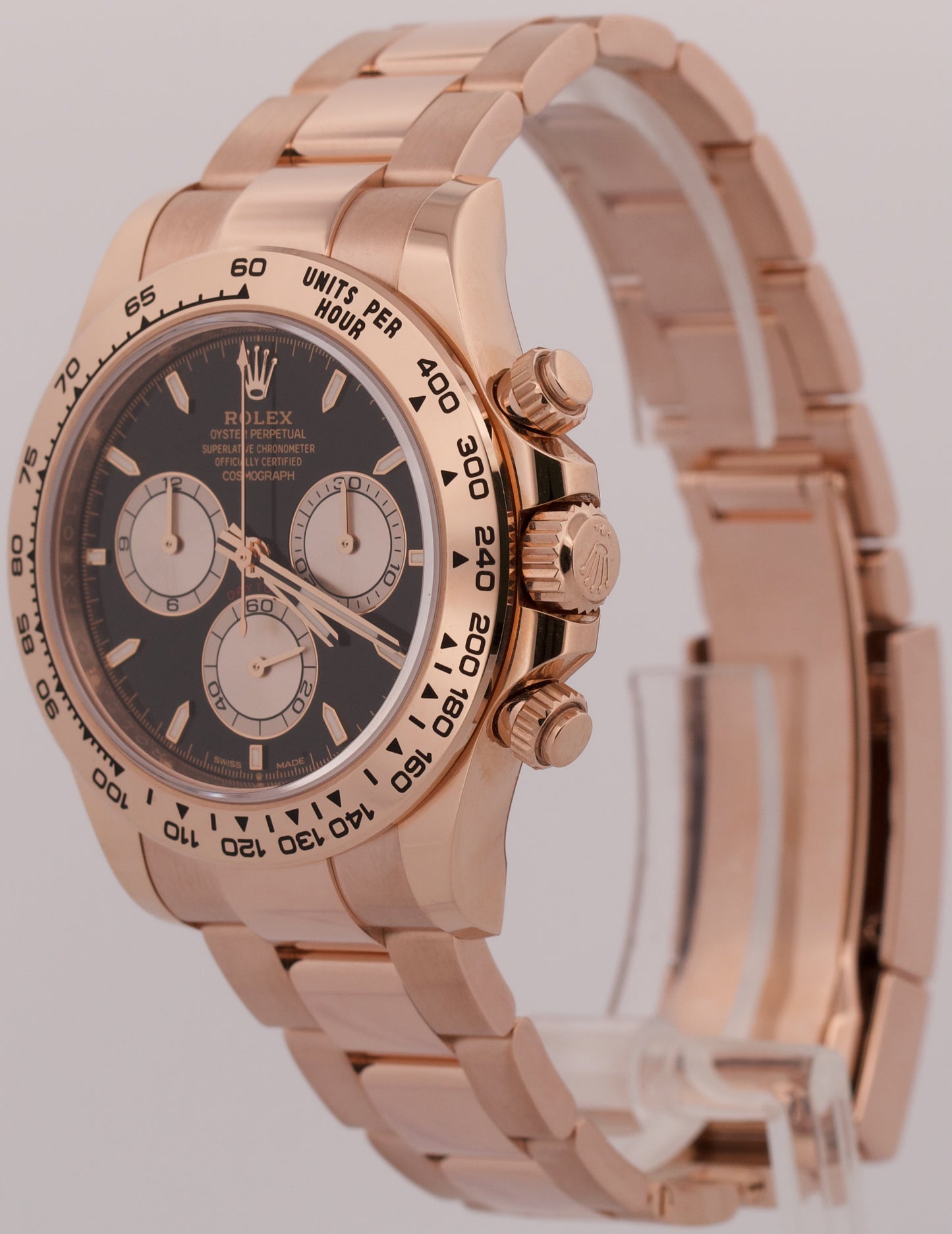 2024 PAPERS Rolex Daytona BLACK 18K Rose Gold Oyster 40mm 126505 Watch BOX