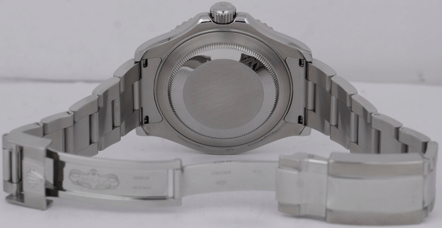 MINT 2018 Rolex Yacht-Master BLUE Platinum 40mm Stainless Steel Watch 116622