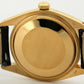 VINTAGE Rolex Oyster Perpetual Date 34mm WHITE BUCKLEY 18K Yellow Gold 1503