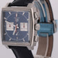 NEW PAPERS Tag Heuer Monaco BLUE Leather Stainless Steel 39mm CBL2111.FC6453 BOX