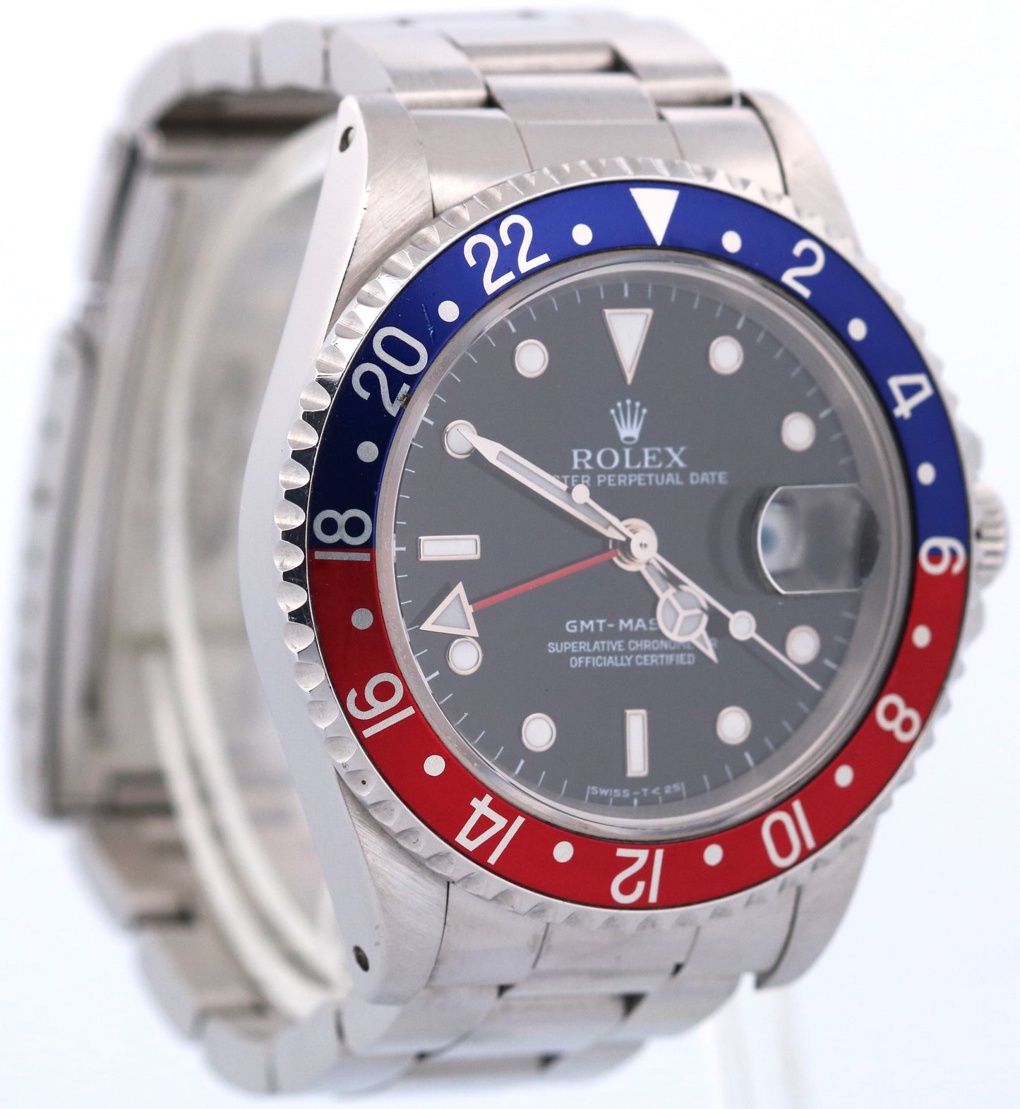 1993 Rolex GMT-Master PEPSI Blue Red Stainless Steel OYSTER Black 40mm 16700
