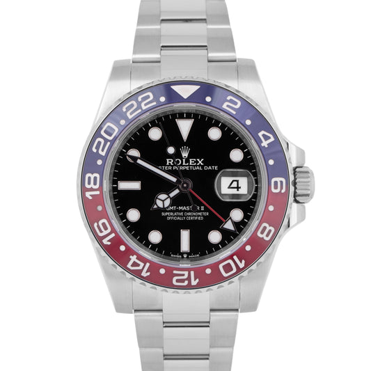 NEW 2023 PAPERS Rolex GMT-Master II Ceramic PEPSI Steel 40mm 126710 BLRO BOX