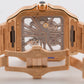 PAPERS Cartier Santos 39.8mm SKELETON 18K Rose Gold 4110 WHSA0016 BOX