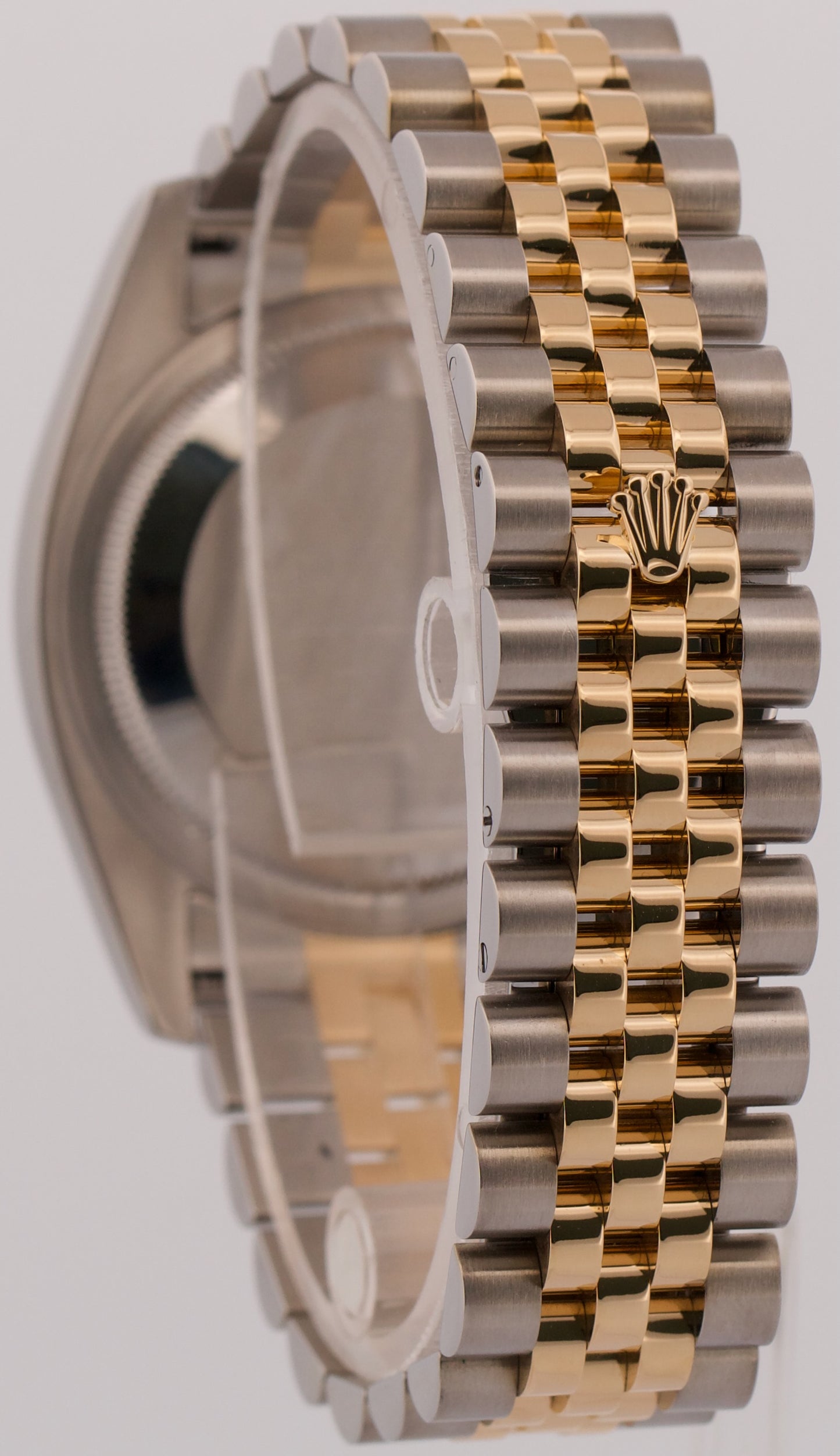 Rolex DateJust 36mm CHAMPAGNE DIAMOND 18K Gold Steel JUBILEE 116203 BOX