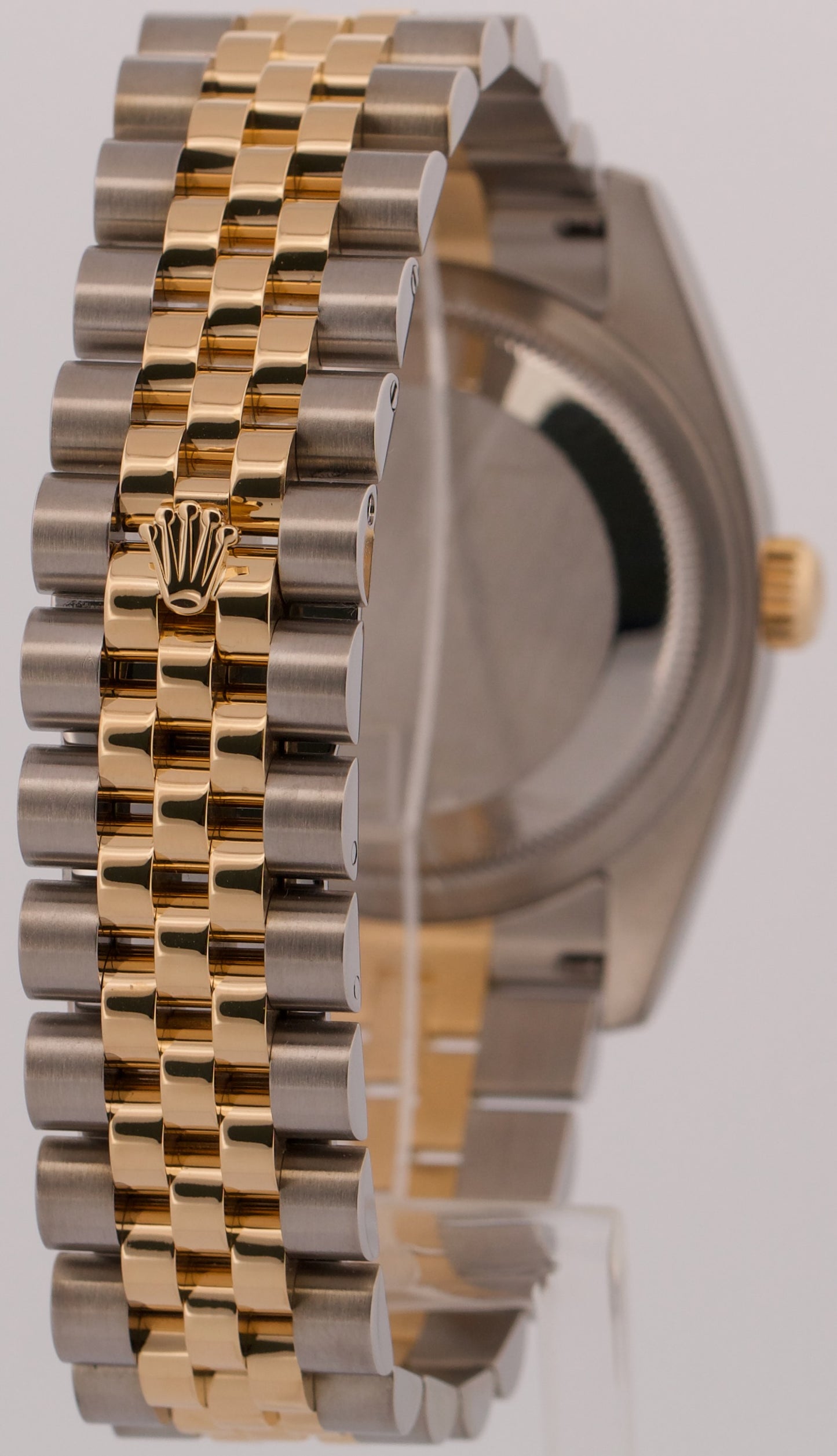 Rolex DateJust 36mm CHAMPAGNE DIAMOND 18K Gold Steel JUBILEE 116203 BOX