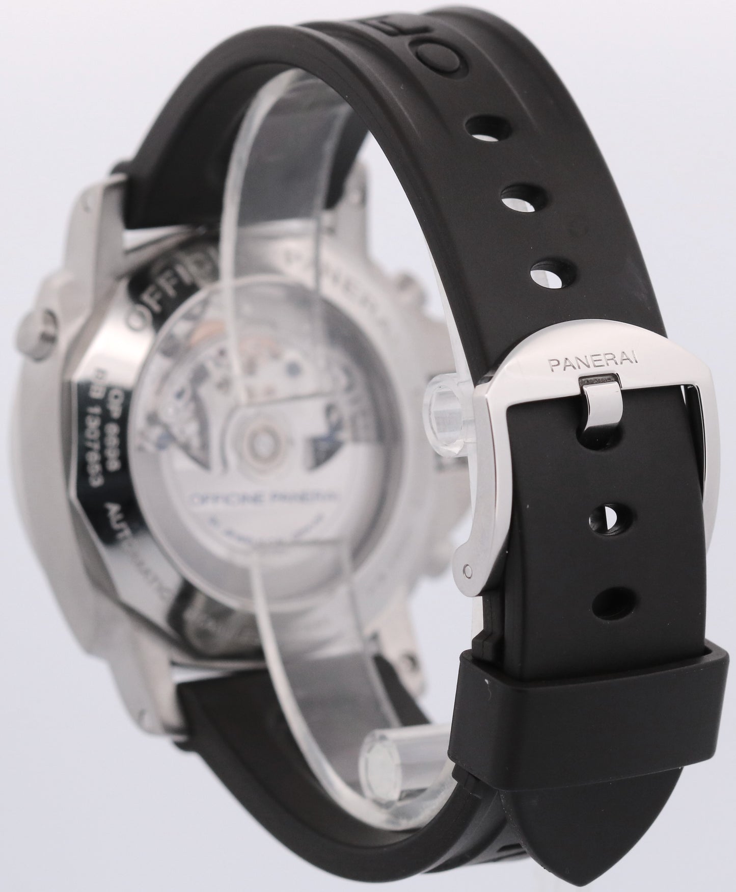 2026 SERVICE Panerai Luminor Rattrapante 1950 BLACK Rubber 44mm PAM00213