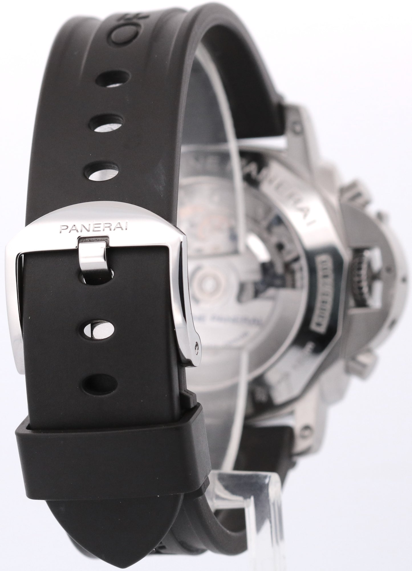 2026 SERVICE Panerai Luminor Rattrapante 1950 BLACK Rubber 44mm PAM00213
