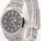 Rolex Explorer I Black 36mm 3-6-9 Stainless Steel Automatic Oyster Watch 114270