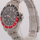 Rolex GMT-Master II 40mm COKE Red Black Stainless Steel OYSTER 16710 Watch
