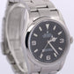 Rolex Explorer I BLACK 36mm 3-6-9 Stainless Steel MK2 Oyster NO-HOLES 114270