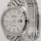 2021 PAPERS Rolex DateJust 41 WHITE 18K Steel JUBILEE Fluted 41mm 126334 BOX