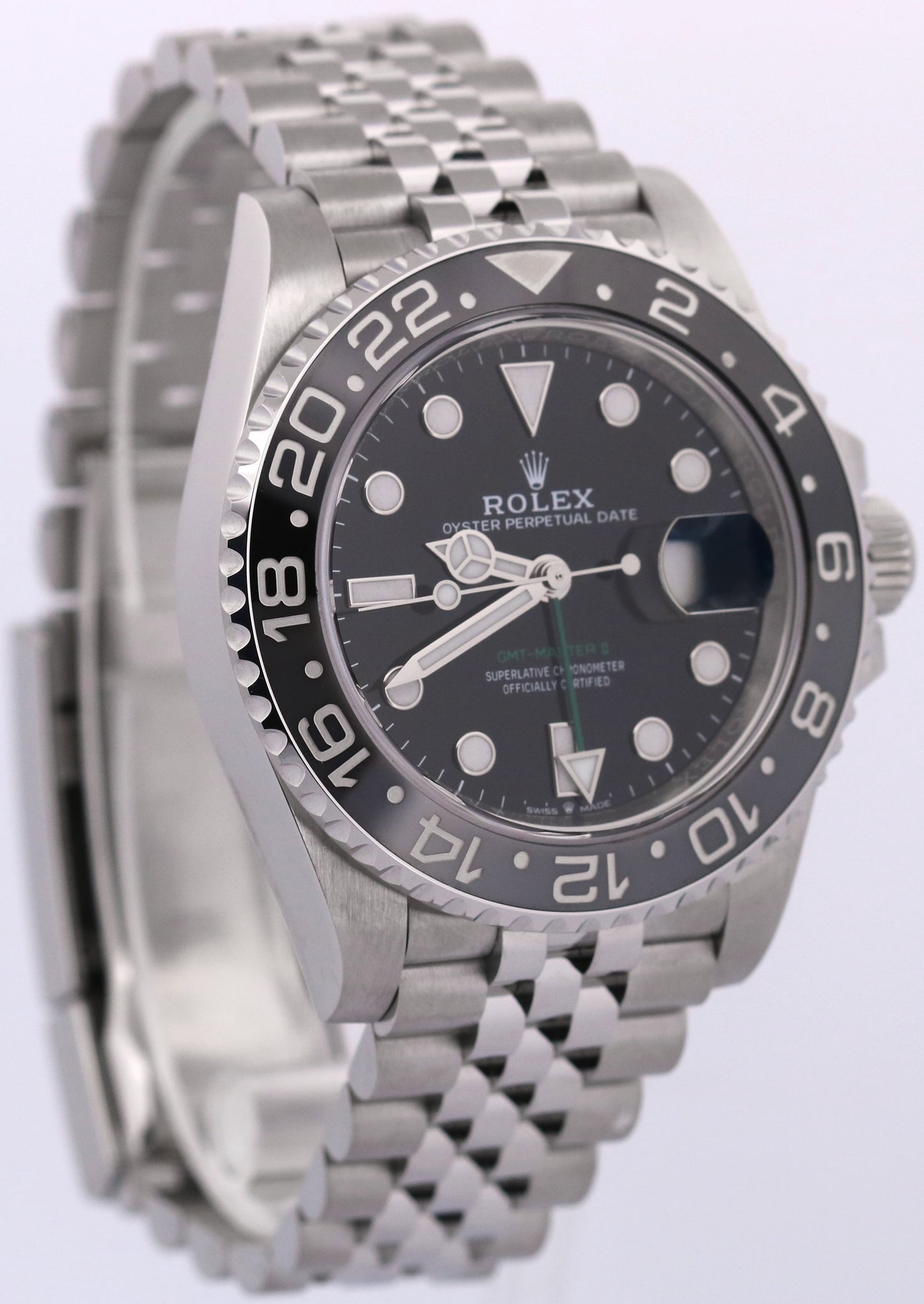 2025 PAPERS Rolex GMT-Master II BRUCE WAYNE Steel JUBILEE 126710 GRNR Watch BOX
