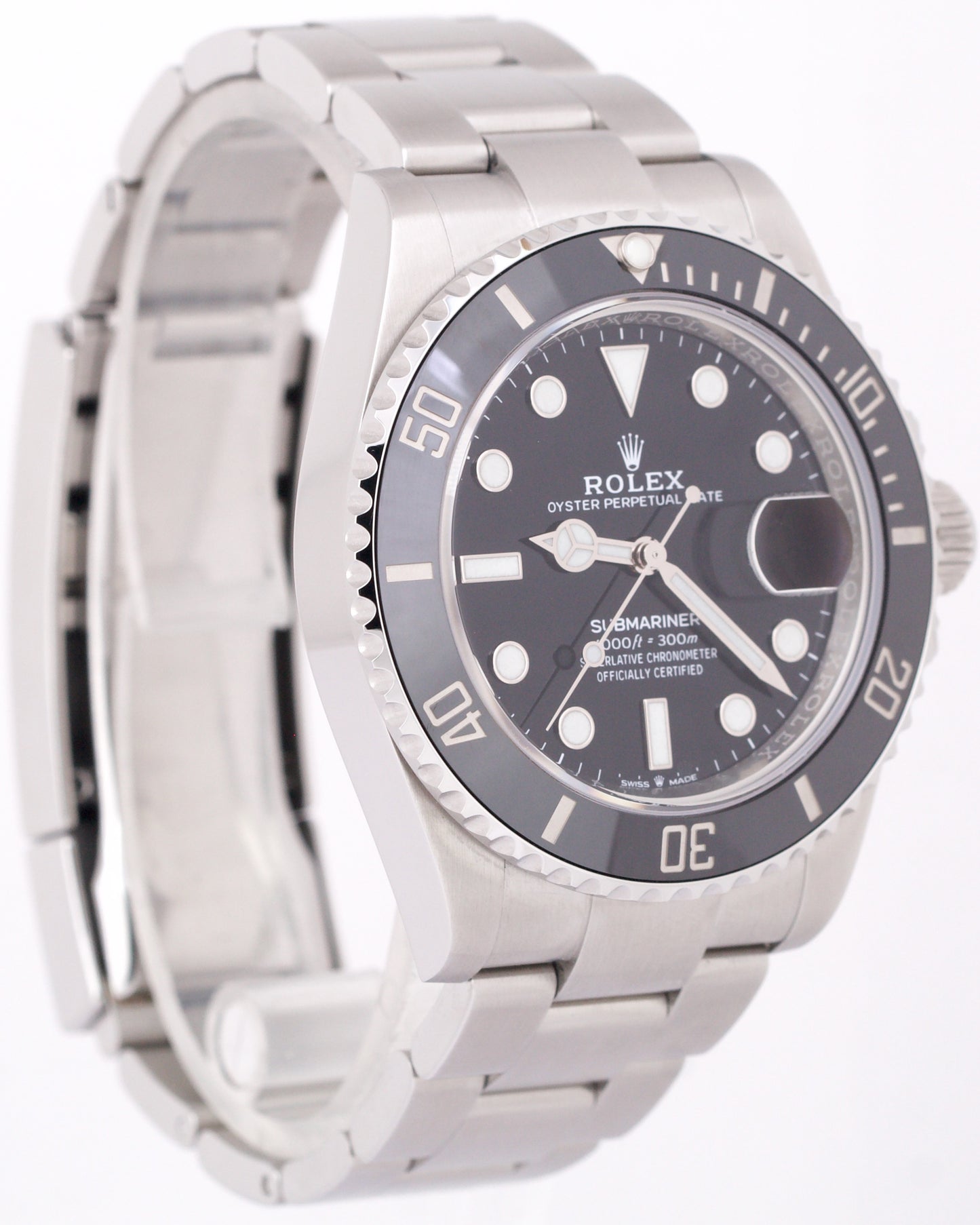 MINT 2021 PAPERS Rolex Submariner Date 41 BLACK Steel 41mm Watch 126610 LN BOX