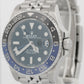 Rolex GMT-Master II BATGIRL Blue Black JUBILEE Ceramic 40mm 126710 BLNR BOX